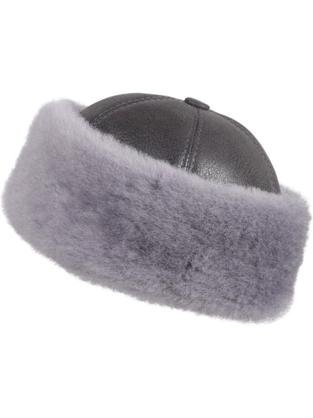 Cozy Unisex Shearling Winter Beanie Hat | Warm Fur Lined Knit Cap for Cold